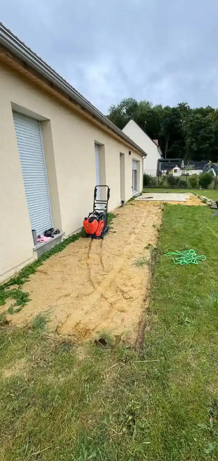 Chantier de preparation en cours